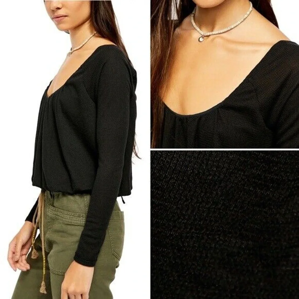 Free People Bondi Blouson Thermal Top Small‎